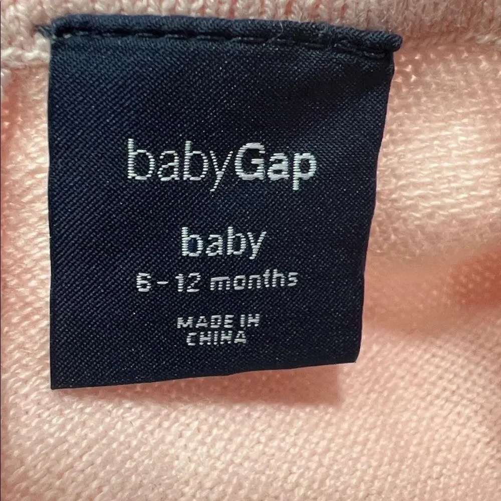 Baby Gap Pink long sleeve dress with tulle skirt size 6-12 months EUC